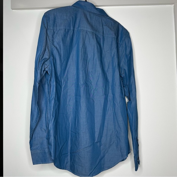 NWT Five Four Blue Button Down Shirt - Picture 7 of 7